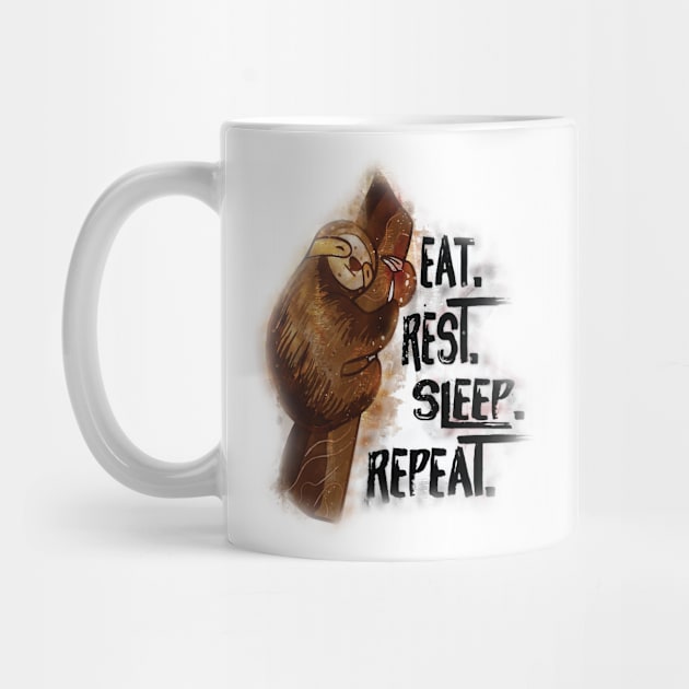 Eat Rest Sleep Repeat by FB Designz